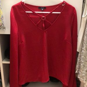 Gorgeous Red Crisscross Top